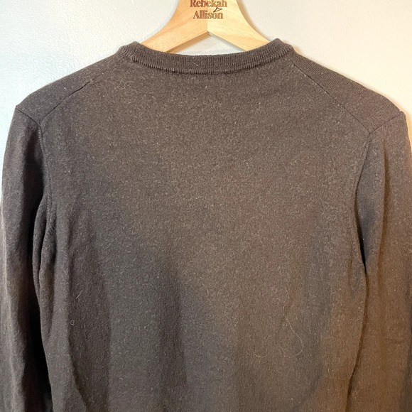 Alpha Studio 100% Wool Brown Knit Sweater Men's Size Medium - Picture 9 of 10